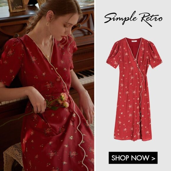 Simple retro dress - Picture 2 of 5